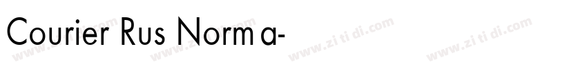 Courier Rus Norma字体转换